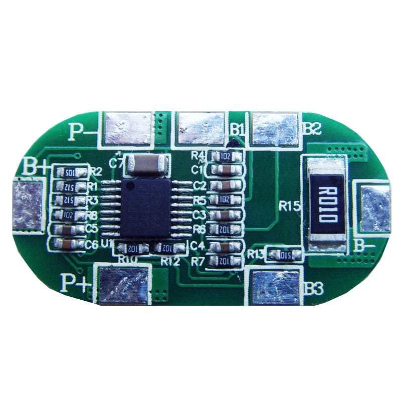 4s 8A PCM BMS for 14.4V 14.8V Li-ion/Lithium/ Li-Polymer 12V 12.8V LiFePO4 Battery Pack Size L34*W17*T4mm (PCM-L04S10-645)