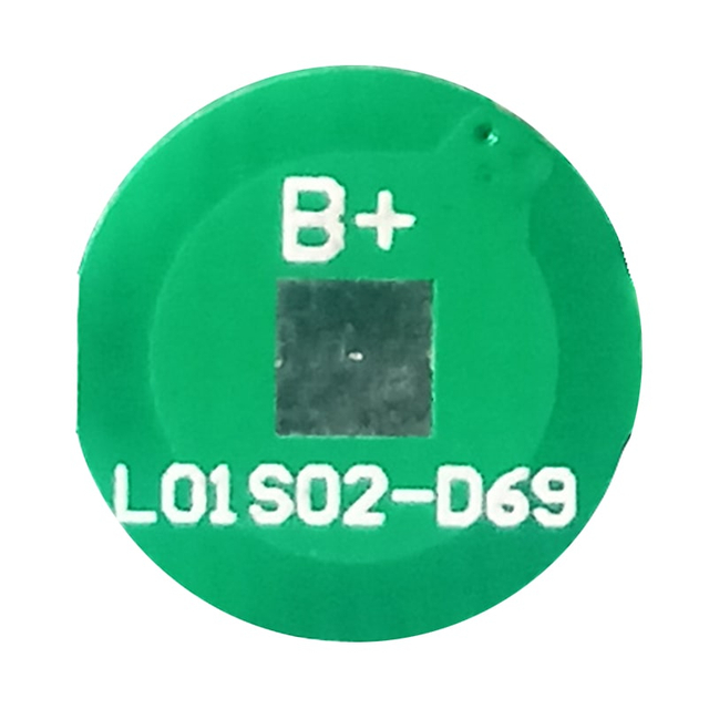 1s 2a Round BMS for 3.6V 3.7V 10500/10450/10440/10280 Li-ion/Lithium 3V 3.2V LiFePO4 Battery Pack Size Φ 9.8mm (PCM-L01S02-D69)