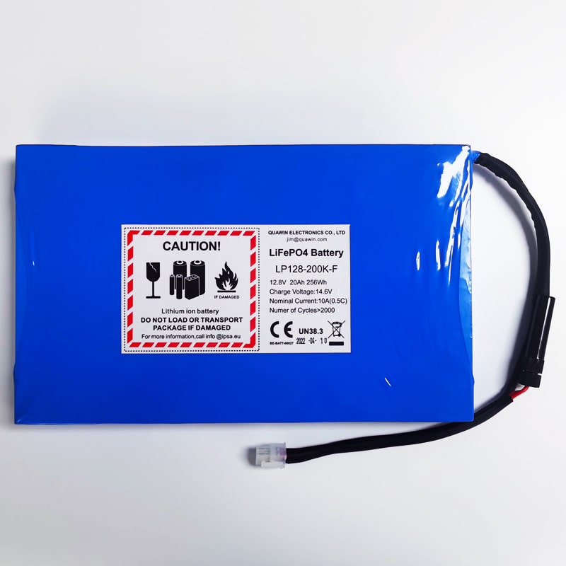4S1P 2770180 12V 12.8V 20Ah/20000mAh rechargeable Lifepo4 battery pack With 10A fuse