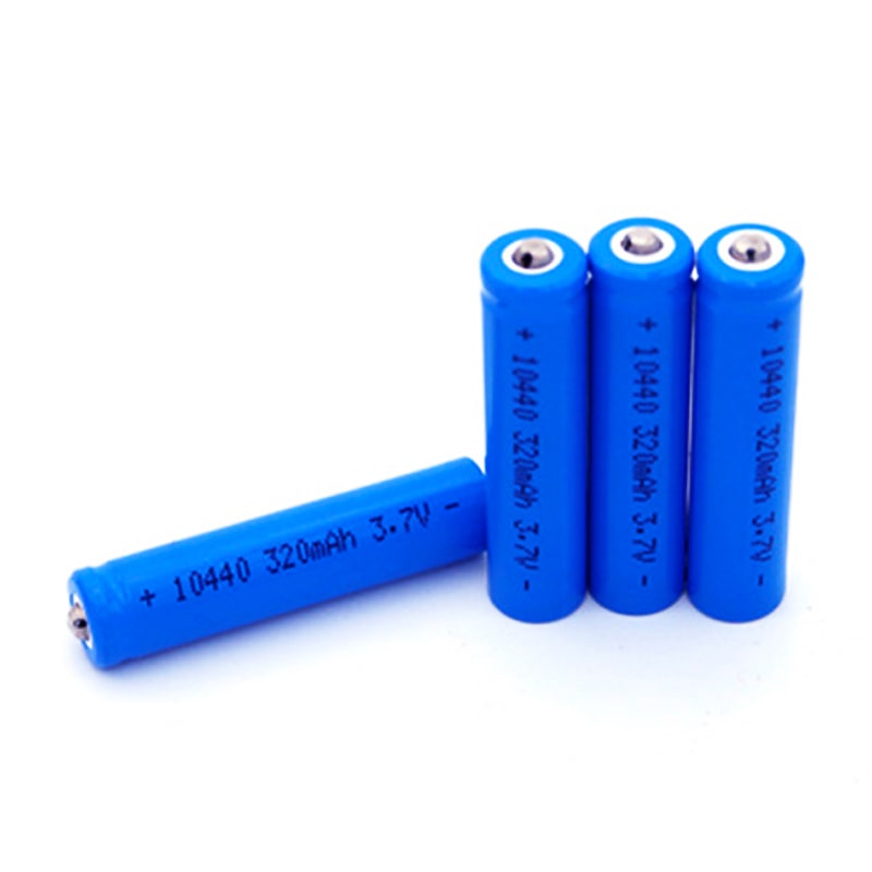 Tip Top 3.6V 3.7V 10440 320mAh rechargeable AAA lithium ion Cell