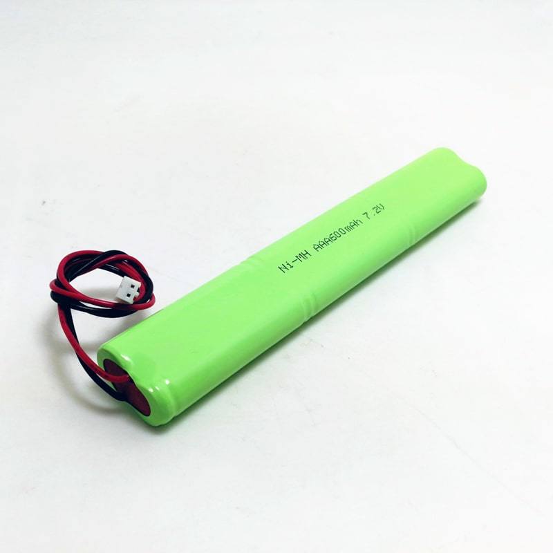 7.2V 600mAh AAA Ni-MH Rechargeable Battery Pack with Connector and Wire