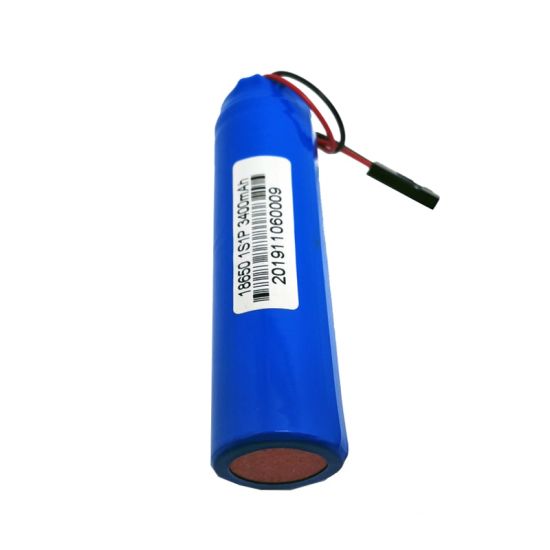 3.6V 3.7V 18650 3400mAh Rechargeable Li-ion Lithium Battery Pack with PCM and Connector