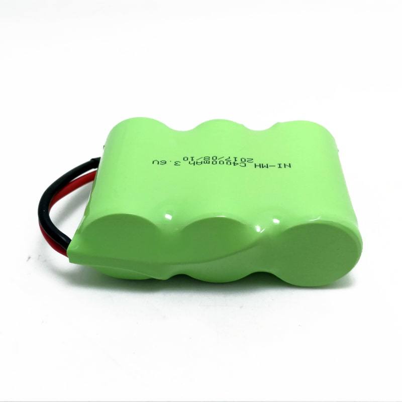 3.6V 4000mAh C Size Ni-MH Rechargeable Battery Pack with Connector and Wire