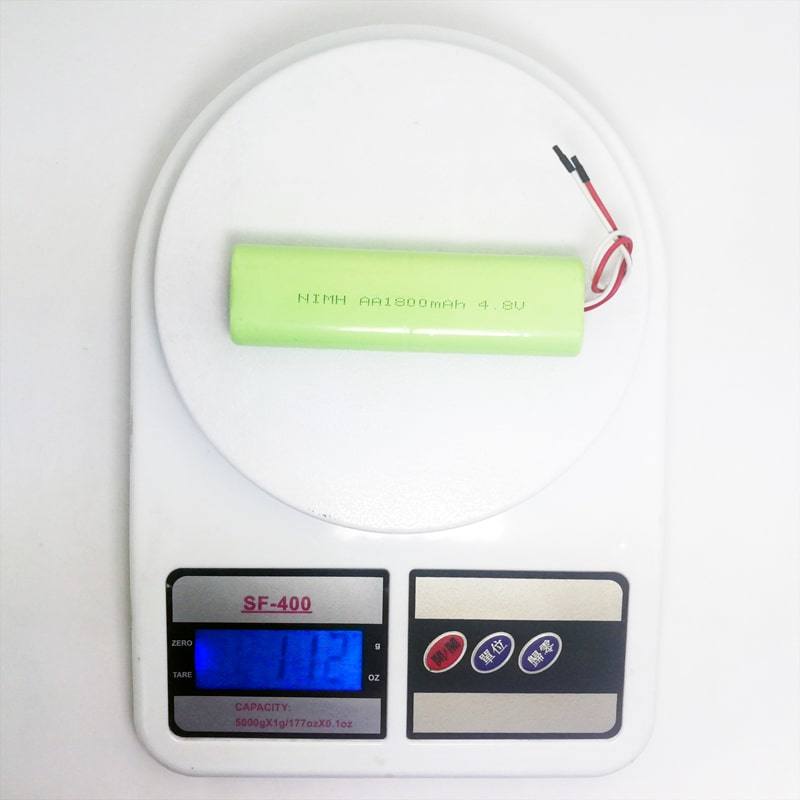 4.8V 1800mAh AA Ni-MH Rechargeable Battery Pack with Connector and Wire
