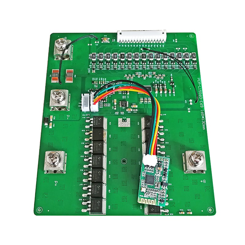 15s 60a BMS for 54V 55.5V Li-ion/Lithium/Li-Polymer 45V 48V LiFePO4 Battery Pack with Smbus and Bluetooth (PCM-L15S60-E69)