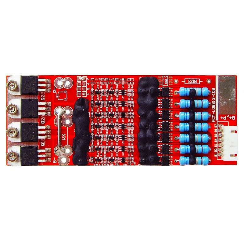 5s-8s 15A PCM BMS for 28.8V 29.6V Li-ion/Lithium/ Li-Polymer 24V 25.6V LiFePO4 Battery Pack Size L120*W47*T9mm (PCM-L07S13-146)