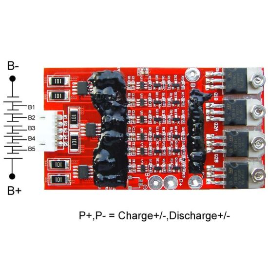 6s 10A PCM BMS for 21.6V 22.2V Li-ion/Lithium/ Li-Polymer 18V 19.2V LiFePO4 Battery Pack Size L85*W47*T9mm (PCM-L06S12-090)