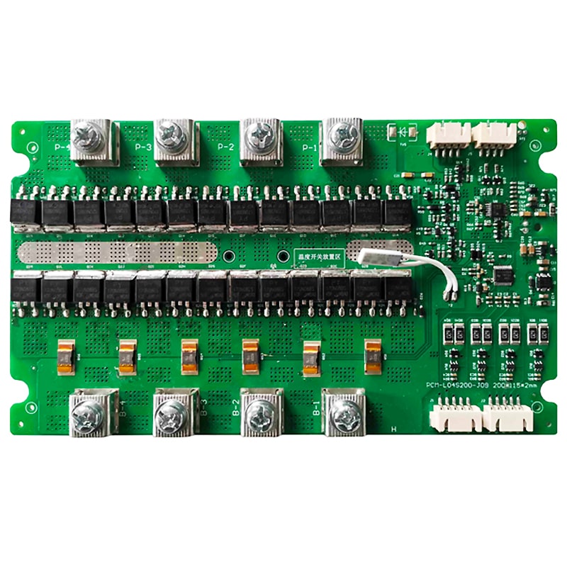 4s 200A High Power PCM BMS for 14.4V 14.8V Li-ion/Lithium/ Li-Polymer 12V 12.8V LiFePO4 Battery Pack with I2c Communication (PCM-L04S200-J09)