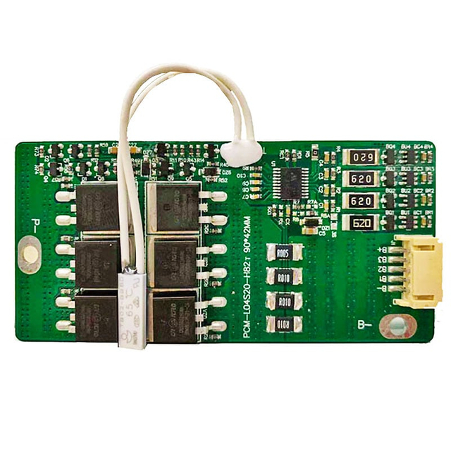 3S-4s 20A PCM BMS for 14.4V 14.8V Li-ion/Lithium/ Li-Polymer 12V 12.8V LiFePO4 Battery Pack with Thermal Protector Size L90*W42*T8mm(PCM-L04S20-H82)
