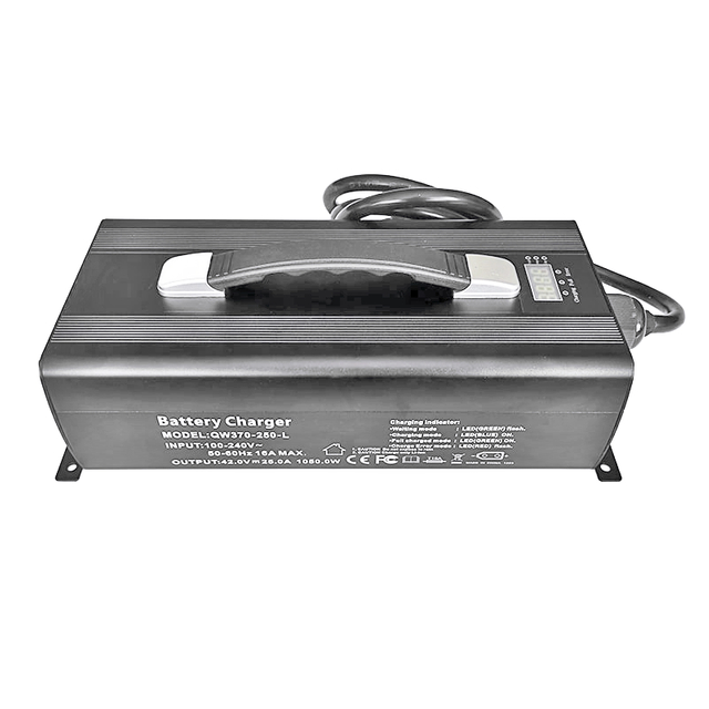 AC 220V 2200W Battery Charger 50.4V 51.1V 35a 40a 43a LiFePO4 Charger For 14S 42V 44.8V Electric Motorcycle Electric Cars Battery Pack