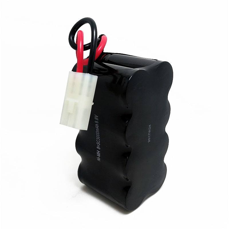 9.6V 3000mAh Sc Ni-MH Rechargeable Battery Pack with Connector and Wire