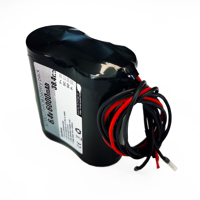 2S1P 32700 6V 6.4V 6000mAh rechargeable LiFePO4 battery pack With I2C Communication protocol