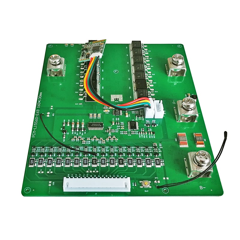 15s 60a BMS for 54V 55.5V Li-ion/Lithium/Li-Polymer 45V 48V LiFePO4 Battery Pack with Smbus and Bluetooth (PCM-L15S60-E69)
