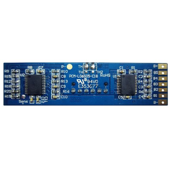 6s 5A PCM BMS for 21.6V 22.2V Li-ion/Lithium/ Li-Polymer 18V 19.2V LiFePO4 Battery Pack with Terminals (PCM-L06S05-C18)