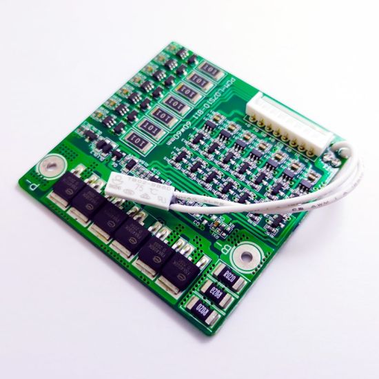 4s-7s 15A PCM BMS for 24V 25.2V 25.9V Li-ion/Lithium/ Li-Polymer 21V 22.4V LiFePO4 Battery Pack Size L60*W60*T6mm (PCM-L07S10-811)