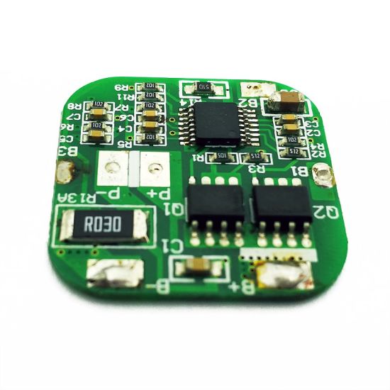 4s 4A PCM BMS for 14.4V 14.8V Li-ion/Lithium/ Li-Polymer 12V 12.8V LiFePO4 Battery Pack Size L26*W26*T3mm (PCM-Li04S8-068)