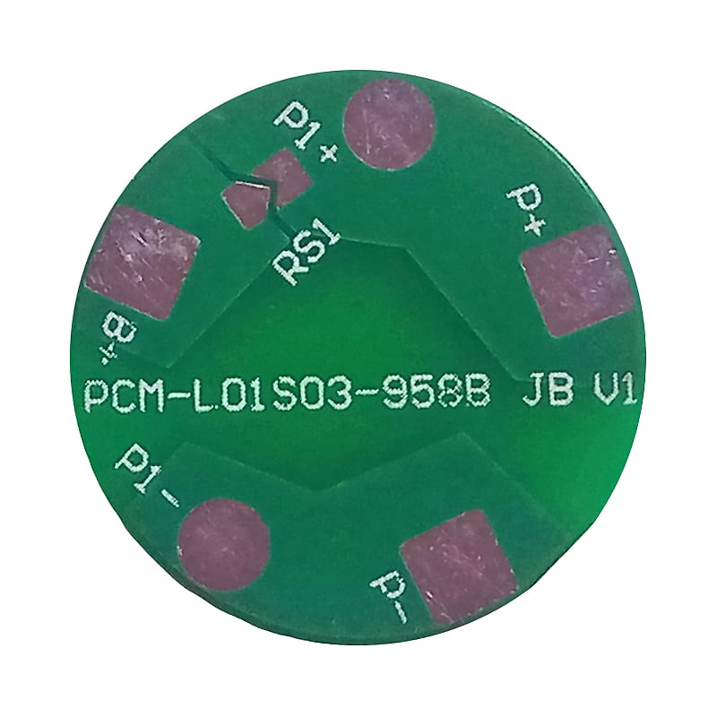 1s 3a Round BMS for 3.6V 3.7V 18650 18500 Li-ion/Lithium/Li-Polymer 3V 3.2V LiFePO4 Battery Pack Size Φ 17mm (PCM-L01S03-958)