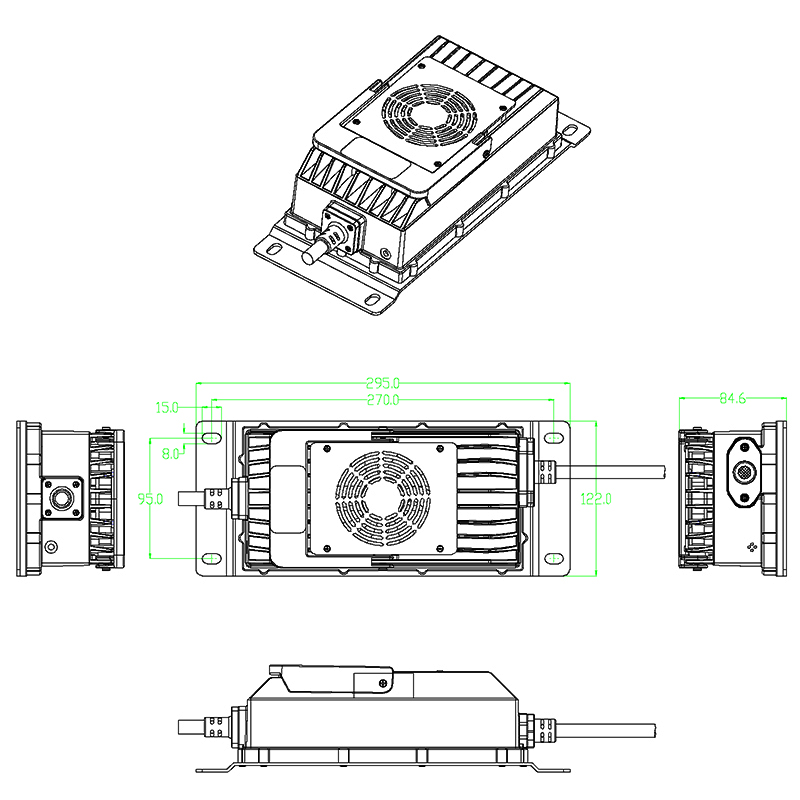1200W IP67 Drawing