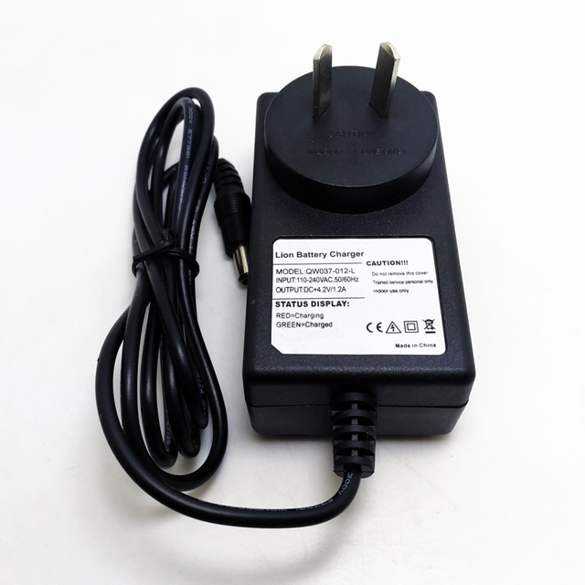 AU EU UK US 24W Wall Charger 21V 1a Smart Chargers for 5S 18V 18.5V lithium ion batteries Electric Scooter Toy Robots battery Pack