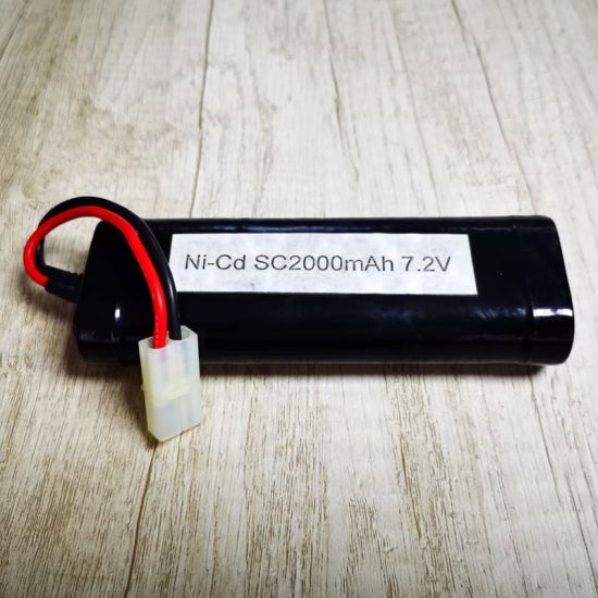 7.2V 2000mAh high discharge rate 10C SC Ni-Cd Rechargeable Battery Pack for High Speed Racing