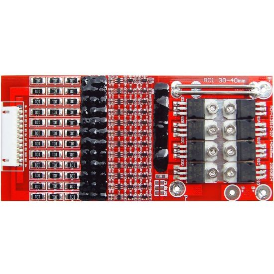10s~12s 16A PCM BMS for 42V 44.4V Li-ion/Lithium/ Li-Polymer 36V 38.4V LiFePO4 Battery Pack Size L140*W65*T9mm (PCM-L12S16-327)