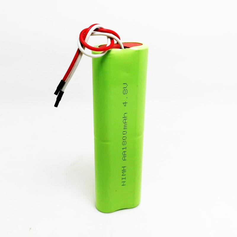 4.8V 1800mAh AA Ni-MH Rechargeable Battery Pack with Connector and Wire