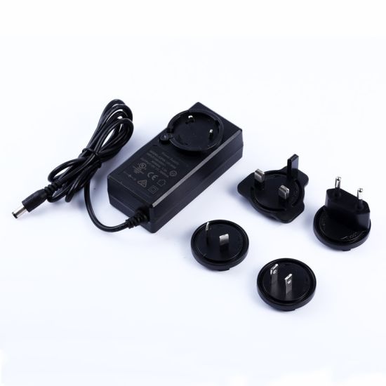 New products interchangeable plug Adapter EU/US/UK/AU/CN standard 12V 3a 48W power supply
