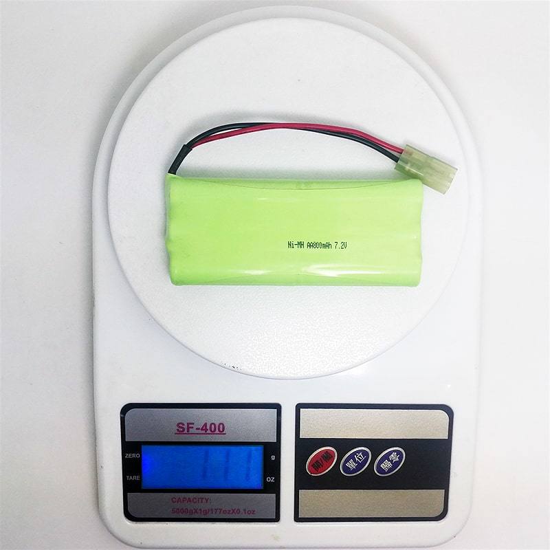 7.2V 800mAh AA Ni-MH Rechargeable Battery Pack with Connector and Wire