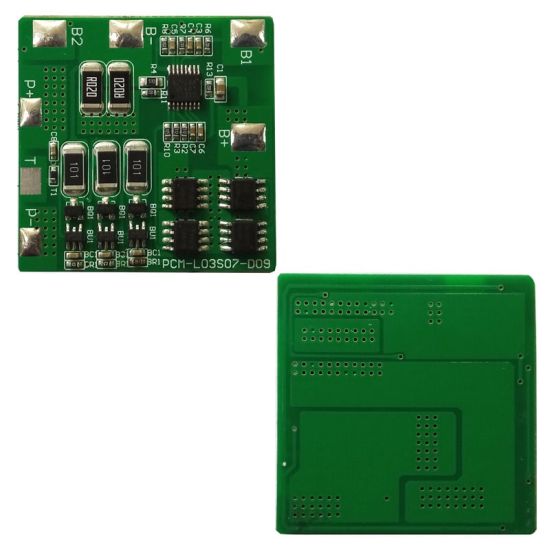 3s 7A PCM BMS for 10.8V 11.1V 12V Li-ion/Lithium/ Li-Polymer 9V 9.6V LiFePO4 Battery Pack Size L40*W40*T3.5mm (PCM-L03S07-D09)