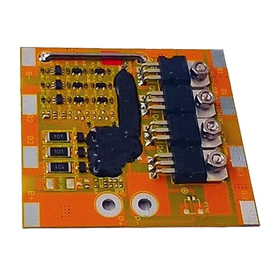3s 15A PCM BMS for 10.8V 11.1V 12V Li-ion/Lithium/ Li-Polymer 9V 9.6V LiFePO4 Battery Pack with Ntc Size L65*W62*T8mm (PCM-L03S40-104)