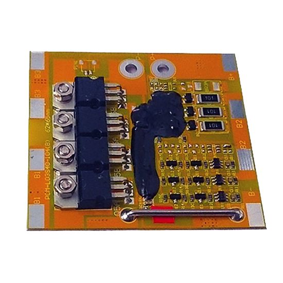 3s 15A PCM BMS for 10.8V 11.1V 12V Li-ion/Lithium/ Li-Polymer 9V 9.6V LiFePO4 Battery Pack with Ntc Size L65*W62*T8mm (PCM-L03S40-104)