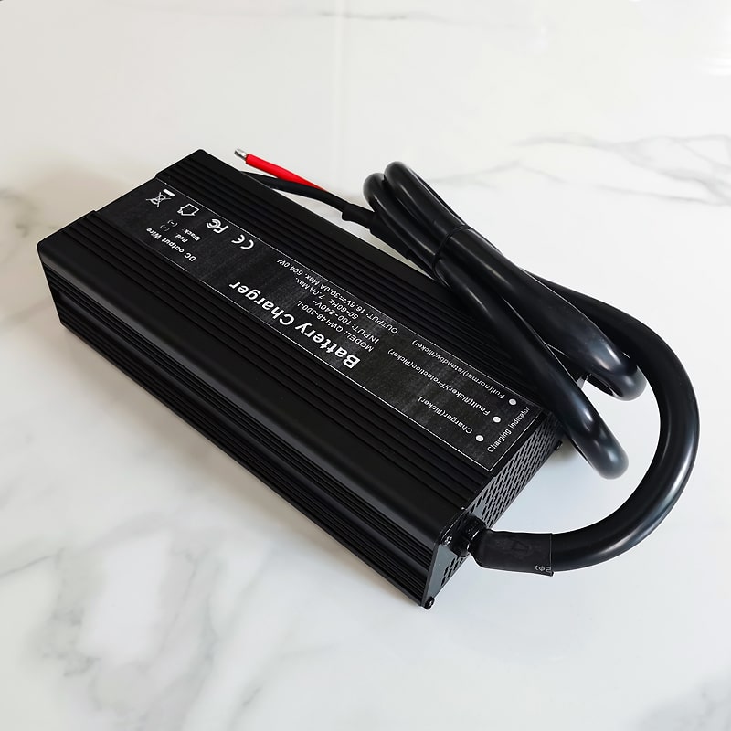Factory Direct Sale 54.6V 10a 600W charger for 13S 48V 46.8V Li-ion/Lithium Polymer battery with PFC