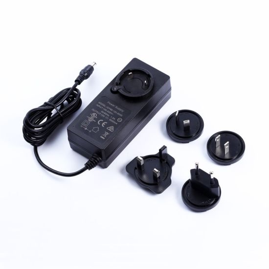 New products interchangeable plug Adapter EU/US/UK/AU/CN standard 48V 1.25a 65W power supply