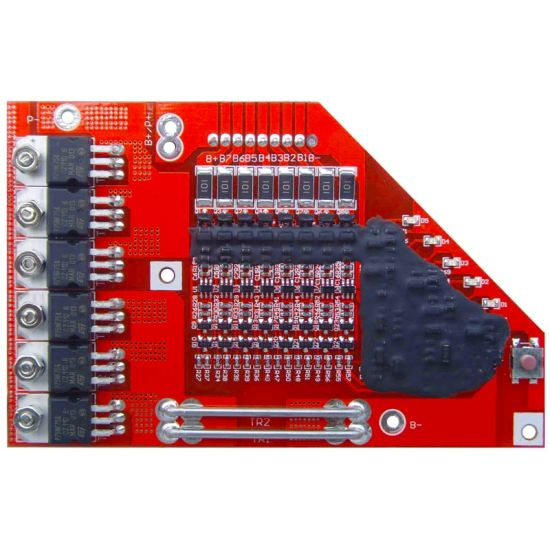 8s 15A PCM BMS for 28.8V 29.6V Li-ion/Lithium/ Li-Polymer 24V 25.6V LiFePO4 Battery Pack with LED Power Indicator (PCM-L08S15-466)