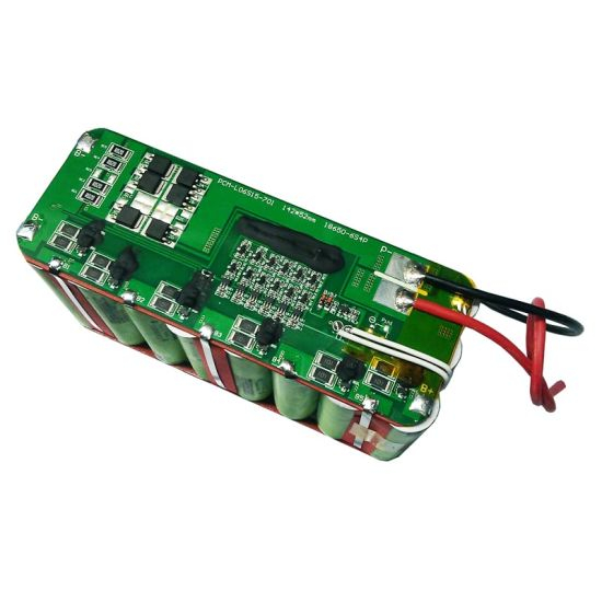 6s 15A PCM BMS for 21.6V 22.2V Li-ion/Lithium/ Li-Polymer 18V 19.2V LiFePO4 Battery Pack Size L142*W52*T6mm (PCM-L06S15-701)