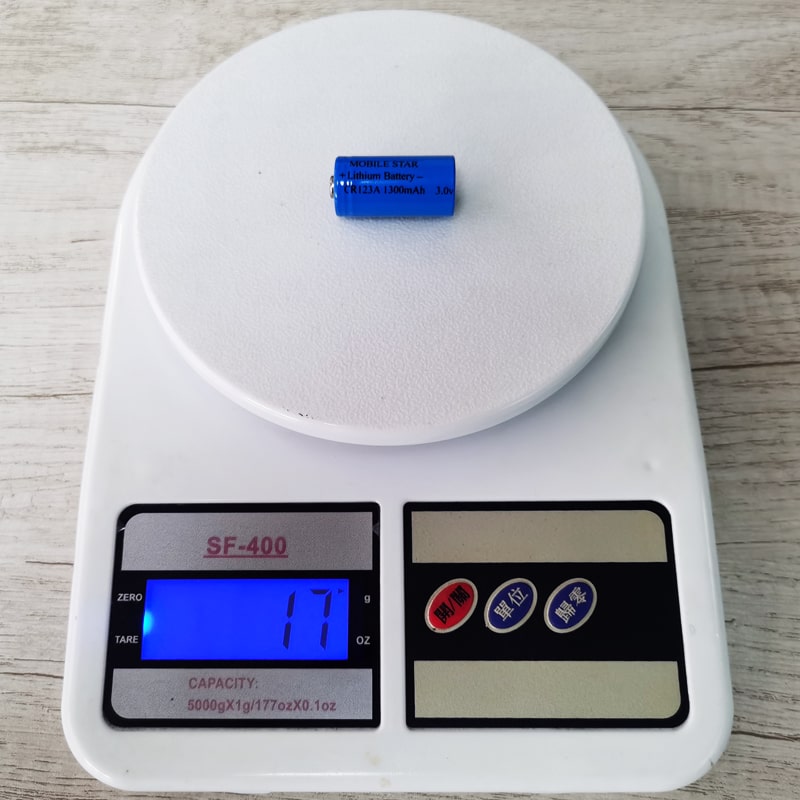 LB030-1300-LT(CR123A) Weight