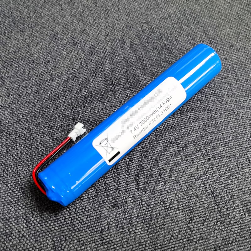 2s1p 7.2V 7.4V 18500 2000mAh Rechargeable Lithium Ion Battery Pack with PCM and Connector