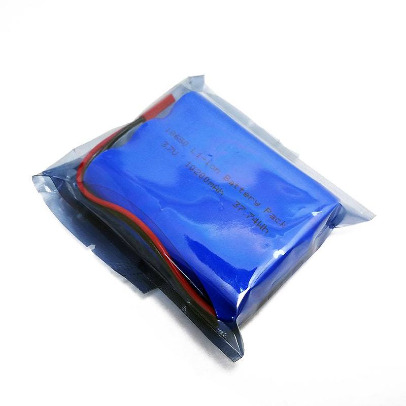 1s3p 3.6V 3.7V 18650 10200mAh 10.2ah Rechargeable Lithium Ion Battery Pack with PCM and Connector