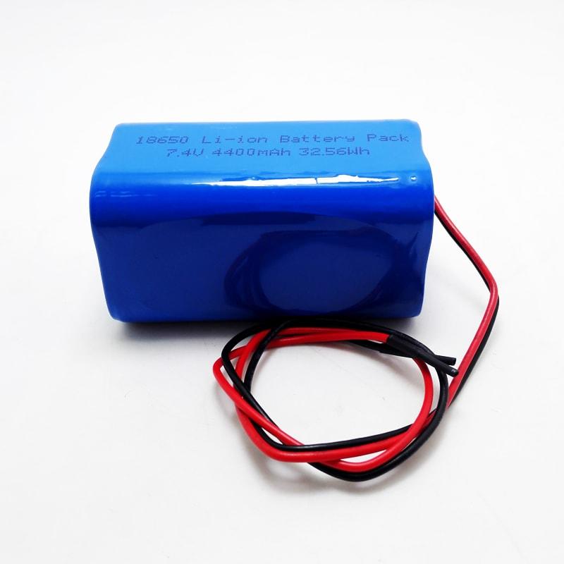 2s2p 7.2V 7.4V 18650 4400mAh Rechargeable Lithium Ion Battery Pack with PCM and Connector
