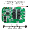 3s 15A PCM BMS for 10.8V 11.1V 12V Li-ion/Lithium/ Li-Polymer 9V 9.6V LiFePO4 Battery Pack with Smbus Size L54*W36*T4mm (PCM-L03S15-C45)