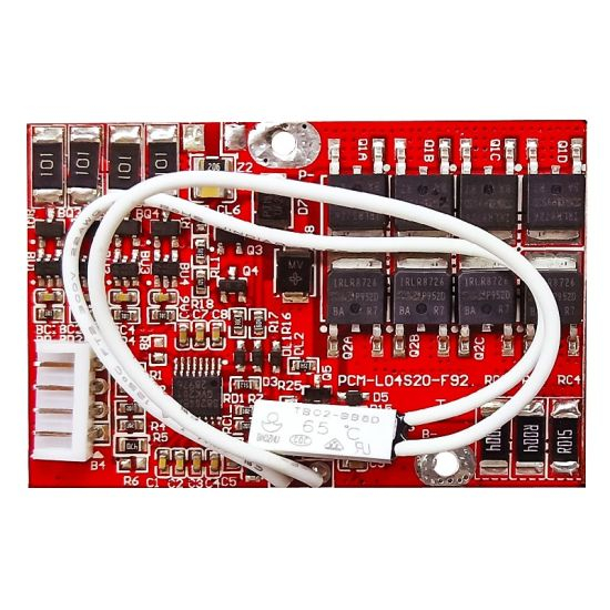 3s/4s 20A PCM BMS for 14.4V 14.8V Li-ion/Lithium/ Li-Polymer 12V 12.8V LiFePO4 Battery Pack with Ntc Size L60*W40*T5mm (PCM-L04S20-F92)