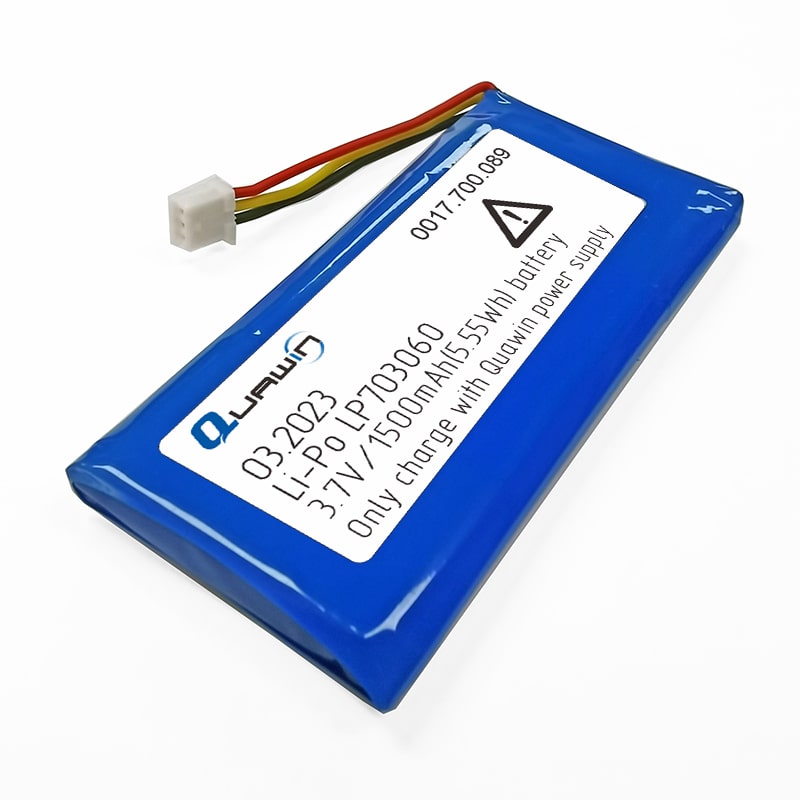 1S 703060 3.6V 3.7V 1500mAh rechargeable lithium polymer battery pack with BMS For medical equipment