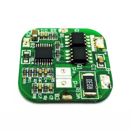 4s 4A PCM BMS for 14.4V 14.8V Li-ion/Lithium/ Li-Polymer 12V 12.8V LiFePO4 Battery Pack Size L26*W26*T3mm (PCM-Li04S8-068)