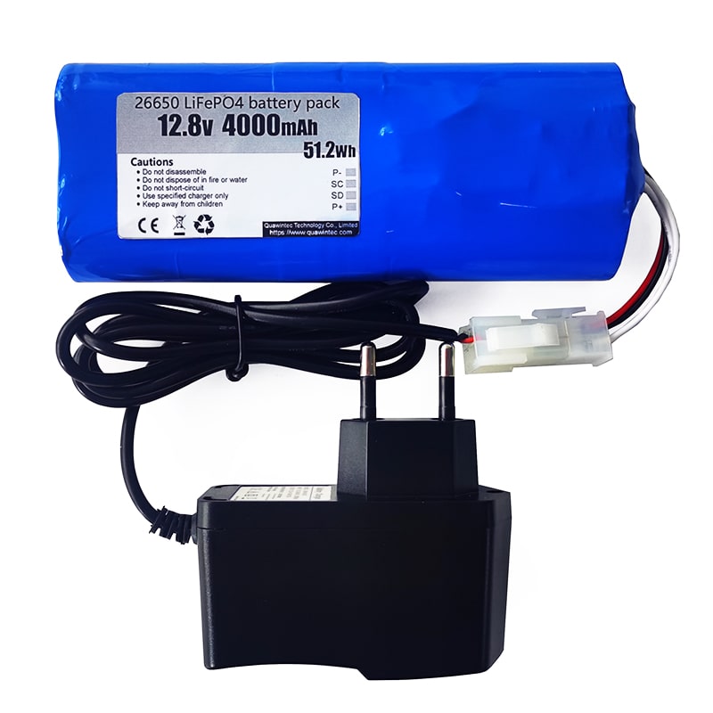 4S1P 12V 12.8V 26650 4Ah/4000mAh rechargeable Lifepo4 LFP battery pack With SMBus protocol