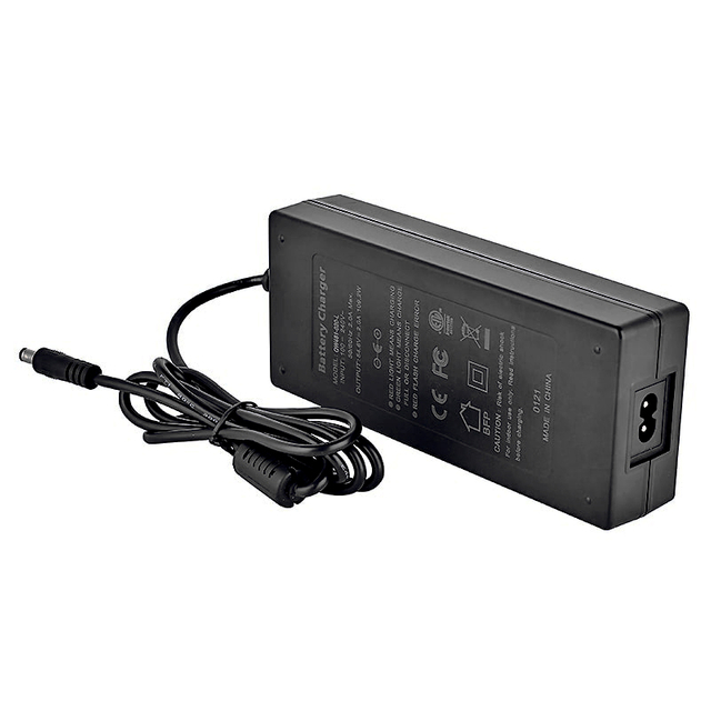 120W 50.4V 51.1V 2A Fast Charger for 14S 42V 44.8V LiFePO4 Battery Pack Electric Scooters Portable Battery Charger Power Supply