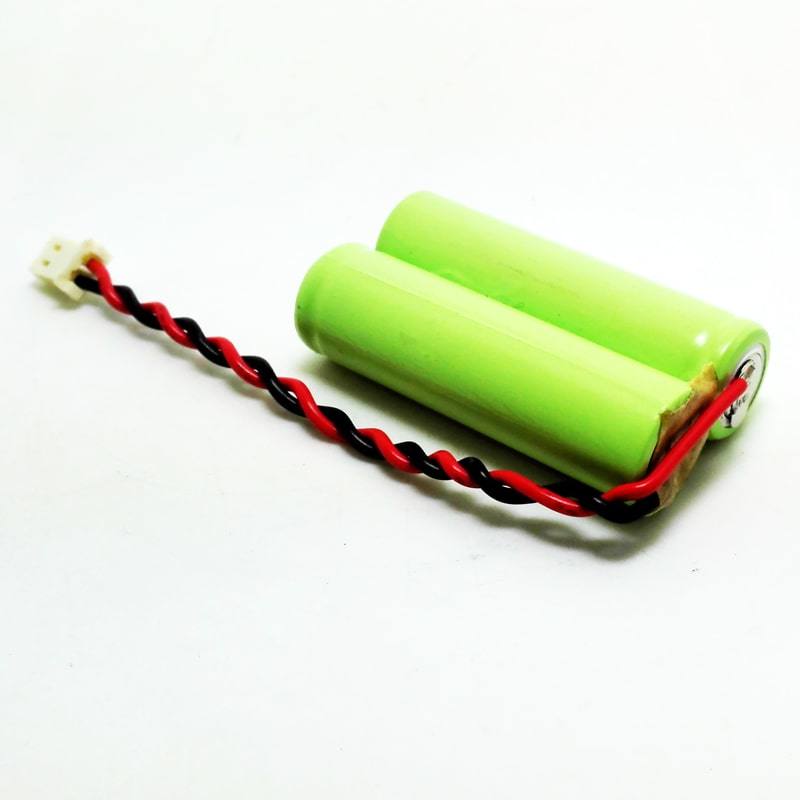 2.4V 1200mAh AA Ni-MH Rechargeable Battery Pack with Connector and Wire