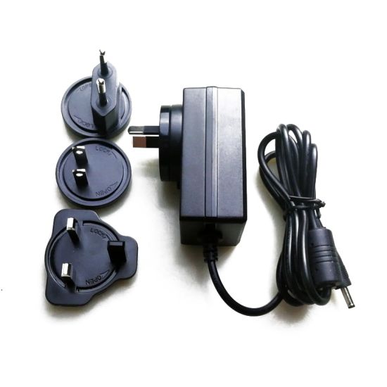 New products interchangeable plug Adapter EU/US/UK/AU/CN standard 5V 3a 30W power supply