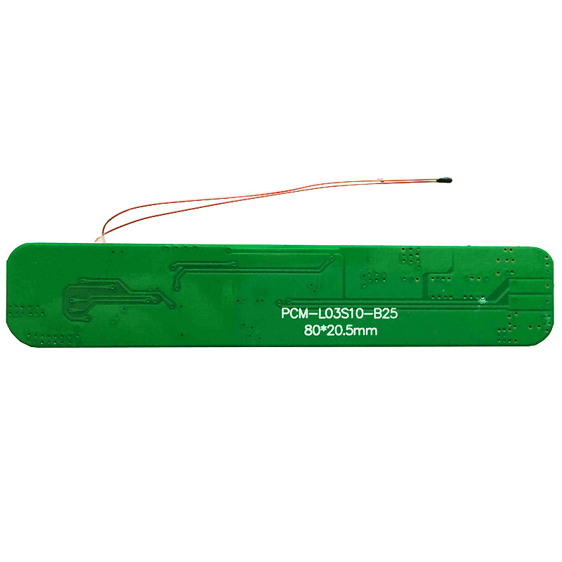 3s 10A PCM BMS for 10.8V 11.1V 12V Li-ion/Lithium/ Li-Polymer 9V 9.6V LiFePO4 Battery Pack with Smbus Protocol Size L80*W20.5*T3.5mm (PCM-L03S10-B25)