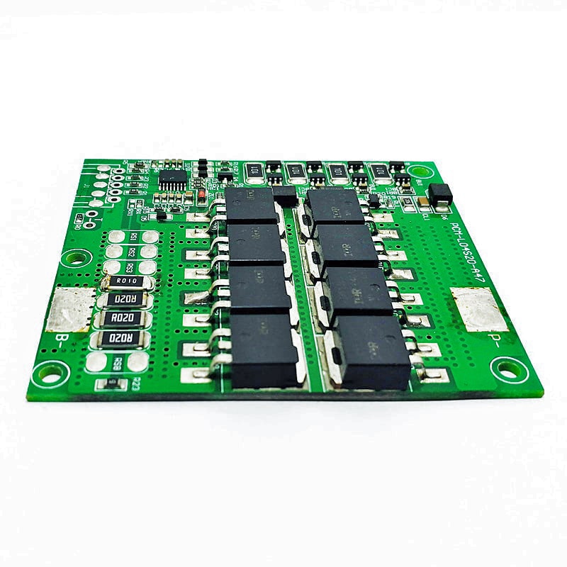4s 20A BMS for 14.4V 14.8V Li-ion/Lithium/Li-Polymer 12V 12.8V LiFePO4 Battery Pack Size L70*W62*T8mm (PCM-L04S20-A47)