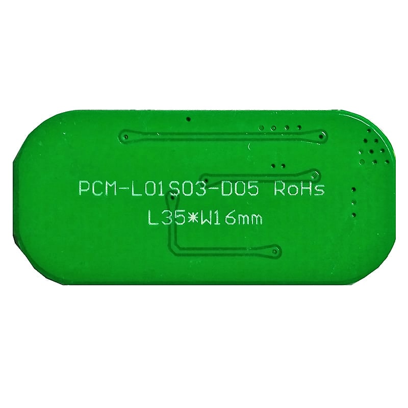 1s 3a BMS for 3.6V 3.7V Li-ion/Lithium/Li-Polymer 3V 3.2V LiFePO4 Battery Pack with I2C Protocol Size L35*W16*T4mm (PCM-L01S03-D05)